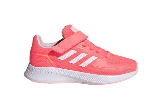 Adidas Girls' Runfalcon 2.0 Running Shoes (Acid Red/White/Clear Pink)