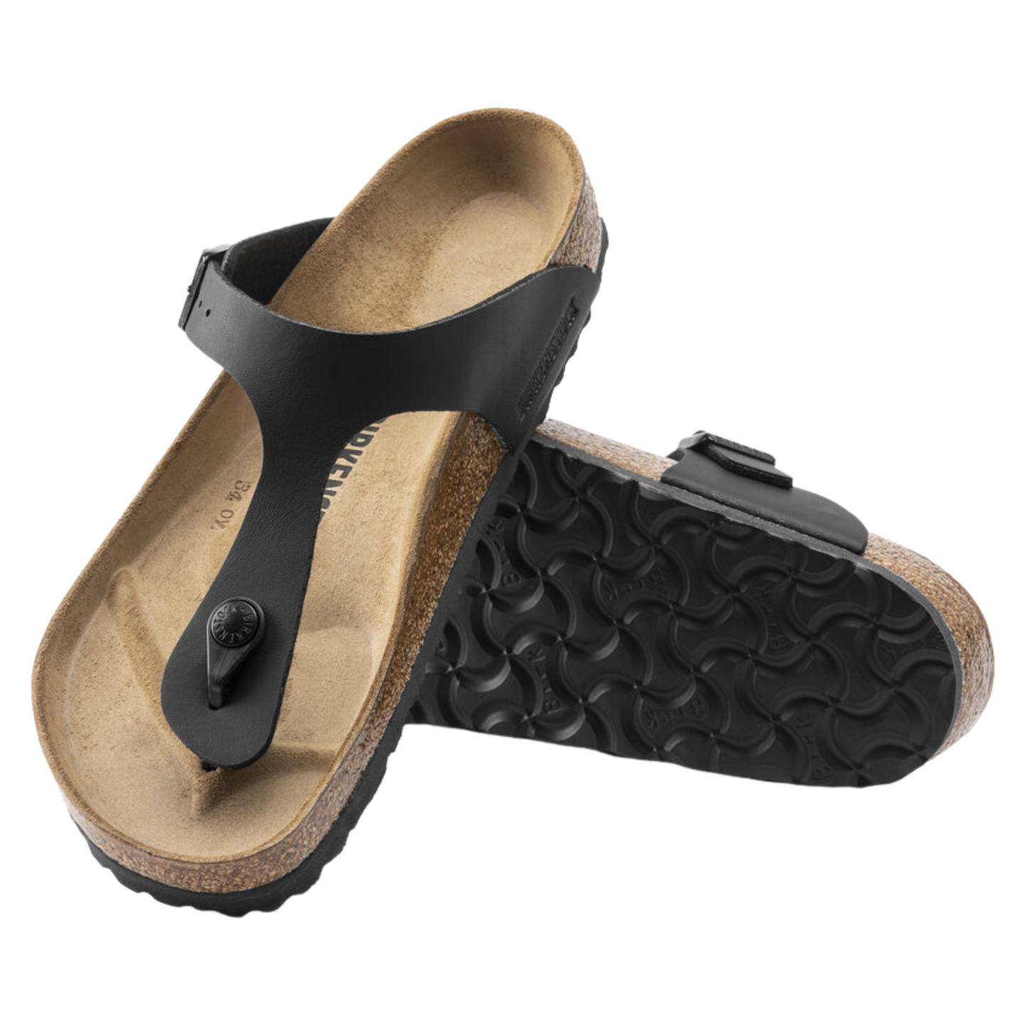 Birkenstock Gizeh Birko-Flor Regular Fit - BLACK