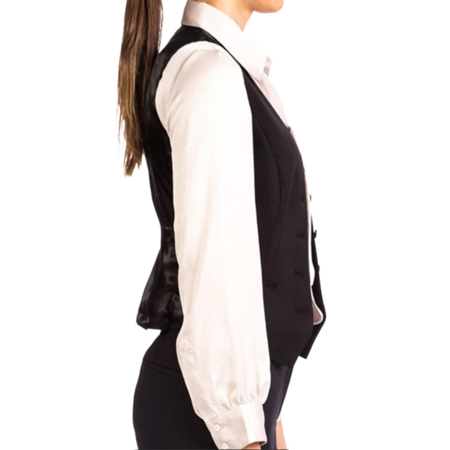 StyleCorp Women's Tailored Vest - Black